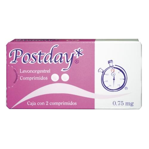 Postday 0.75 Mg Con 2 Tabletas