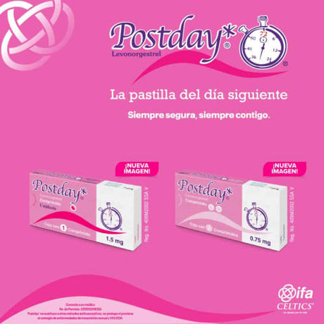 Postday 0.75 Mg Con 2 Tabletas