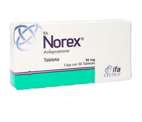 Norex Con 30 Tabletas 50 Mg