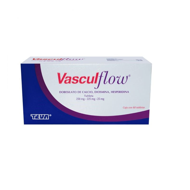 Vasculflow 250 / 225 / 25 Mg Con 60 Tabletas