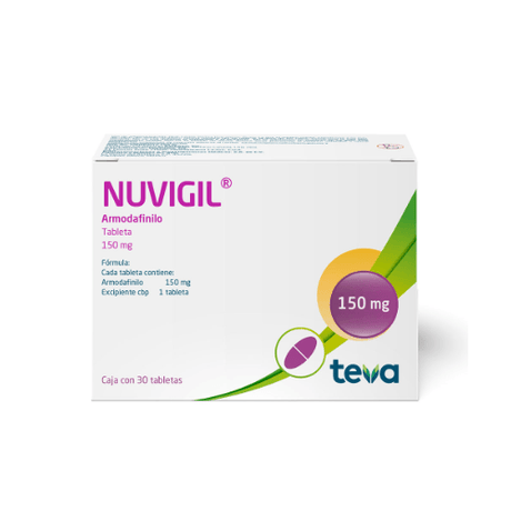 Nuvigil Armodafinilo 150 Mg Con 30 Tabletas