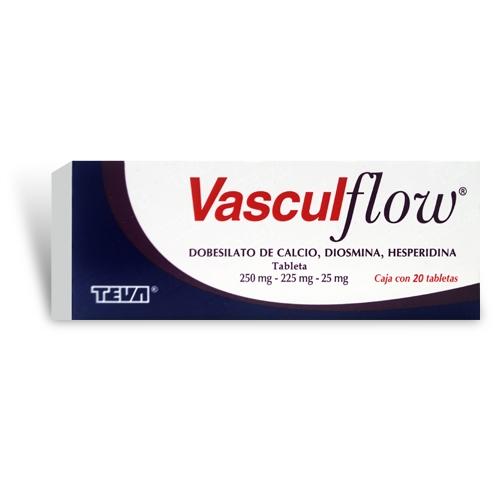 Vascul-Flow 250 / 225 / 25 Mg Con 20 Tabletas