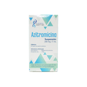 Azitromicina Suspension 200 Mg / 5 Ml Serral Generico