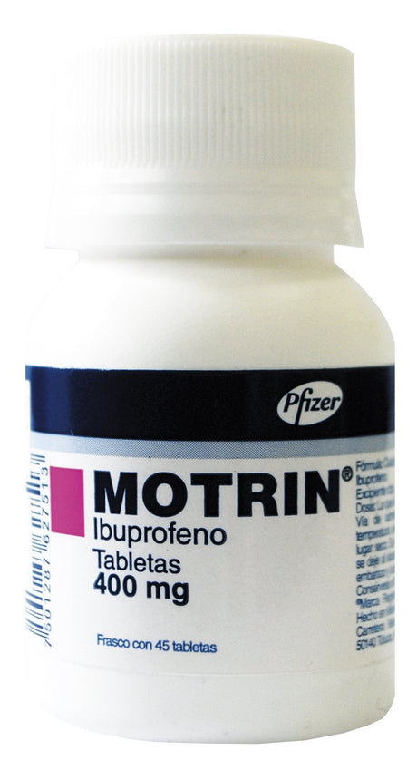 Motrin 400 Mg Con 45 Grageas