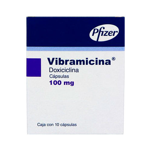 Vibramicina 100 Mg Con 10 Capsulas