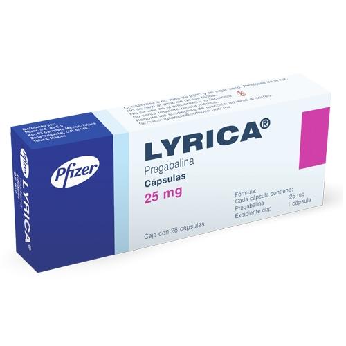 Lyrica 25 Mg Con 28 Capsulas