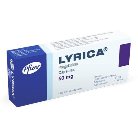 Lyrica 50 Mg Con 28 Capsulas