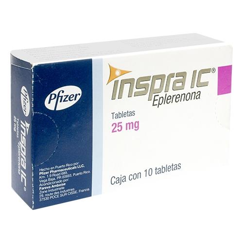 Inspra Ic 25 Mg Con 10 Tabletas