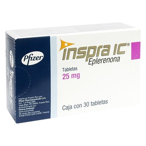 Inspra Ic 25 Mg Con 30 Tabletas