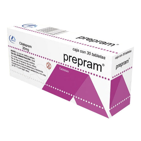 Prepram 20 Mg Con 30 Tabletas