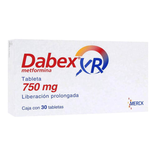 Dabex Xr 750 Mg Con 30 Tabletas