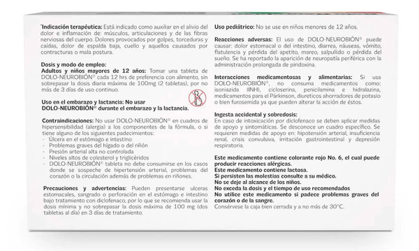 Dolo-Neurobion Con 10 Tabletas