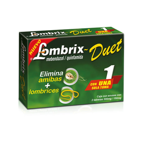 Lombrix-Duet 300 / 150 Mg Con 2 Tabletas