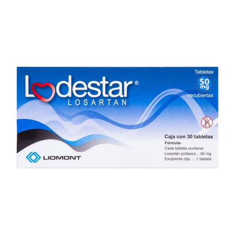 Lodestar 50 Mg Con 30 Tabletas