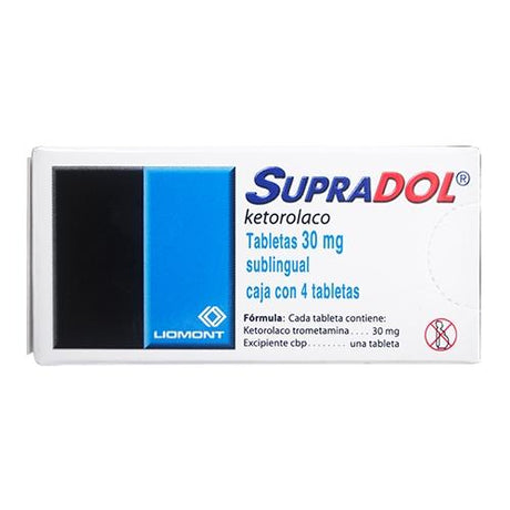 Supradol Subling 30 Mg Con 4 Tabletas