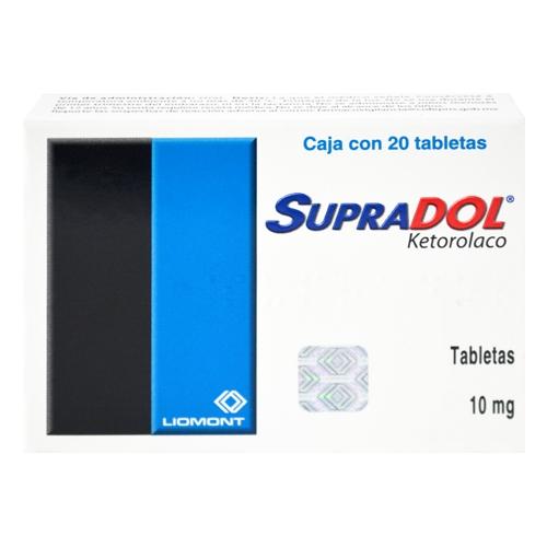 Supradol 10 Mg Con 20 Tabletas