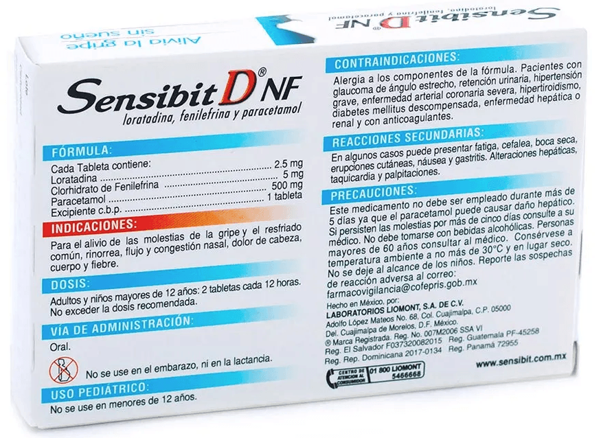 Sensibit D Nf Con 12 Tabletas