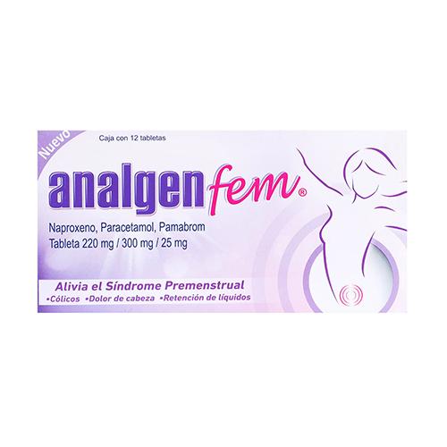 Analgen Fem Con 12 Tabletas