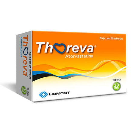 Thoreva 20 Mg Con 30 Tabletas