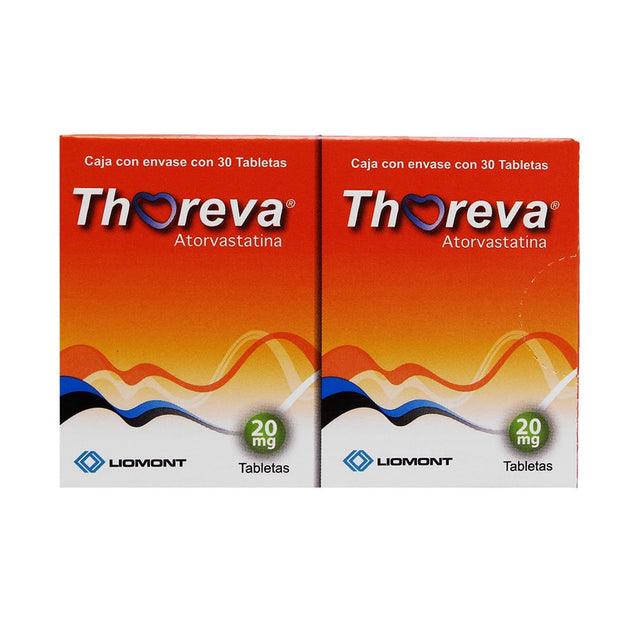 Thoreva 20 Mg Con 30 Tabletas Dual