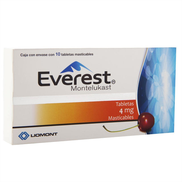 Everest Masticable 4 Mg Con 10 Tabletas