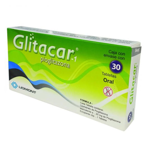 Glitacar-1 30 Mg Con 30 Tabletas