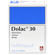 Dolac 30 Sublingual 30 Mg Con 4 Tabletas