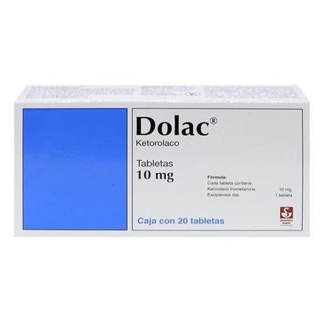 Dolac 10 Mg Con 20 Tabletas