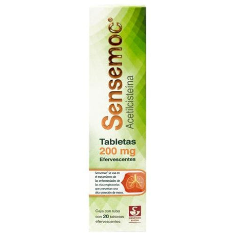 Sensemoc 200 Mg Efervecentev Con 20 Tabletas