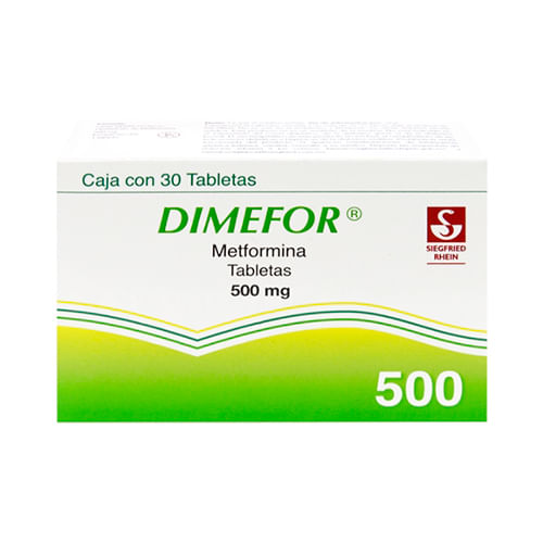 Dimefor 500 Mg Con 30 Tabletas