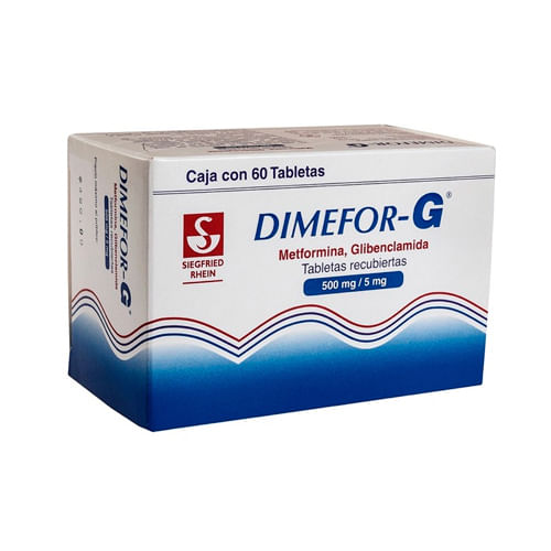 Dimefor G 500 / 5 Mg Con 60 Tabletas