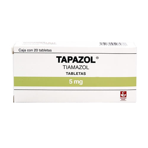 Tapazol 5 Mg Con 20 Tabletas