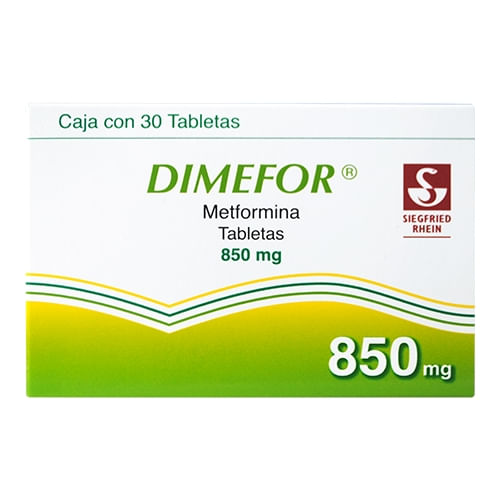 Dimefor 850 Mg Con 30 Tabletas