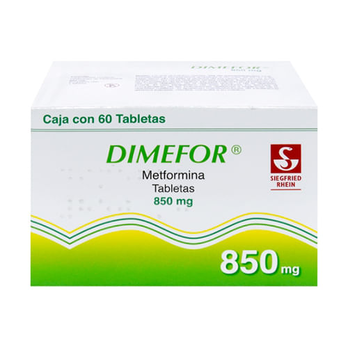 Dimefor 850 Mg Con 60 Tabletas