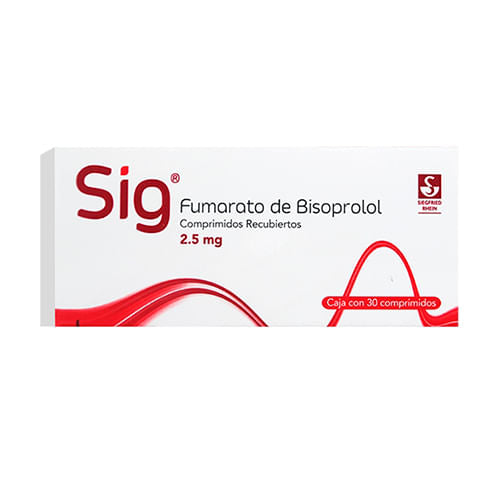Sig 2.5 Mg Con 30 Comprimidos
