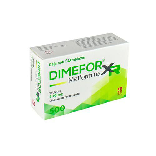 Dimefor Xr 500 Mg Con 30 Tabletas