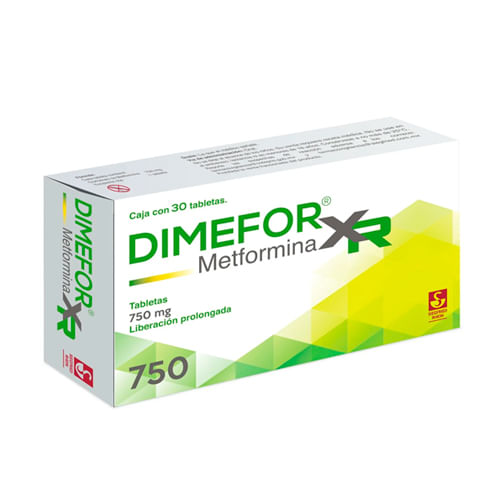 Dimefor Xr 750 Mg Con 30 Tabletas