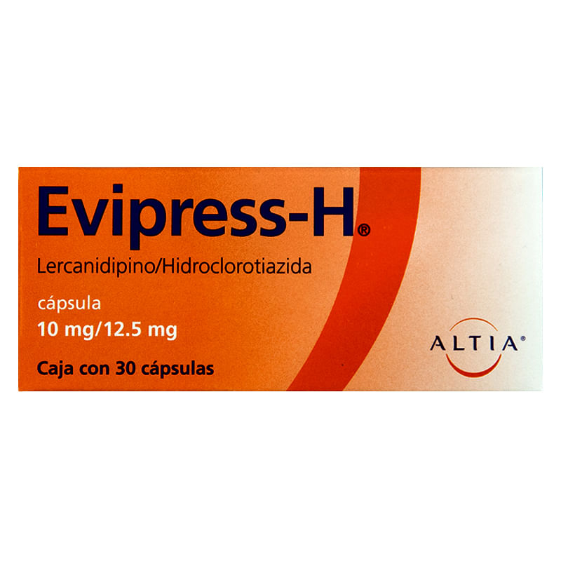 Evipress-H Con 30 Capsulas 10 / 12.5 Mg