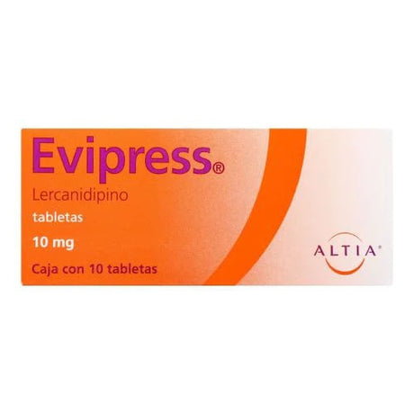 Evipress 10 Mg Con 10 Tabletas