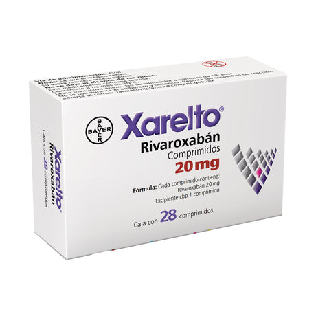 Xarelto 20 Mg Con 28 Tabletas