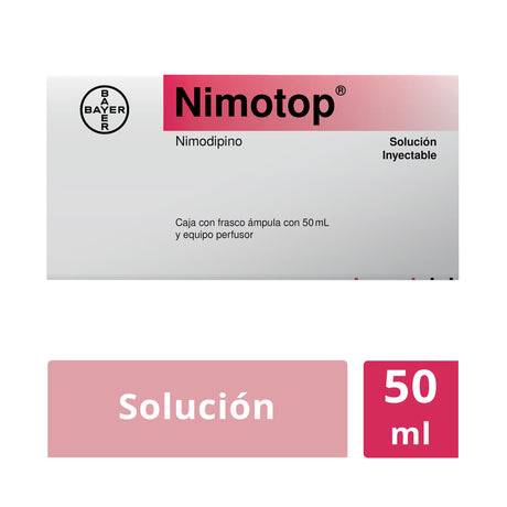 Nimotop 10 Mg Inyectable 50 Ml
