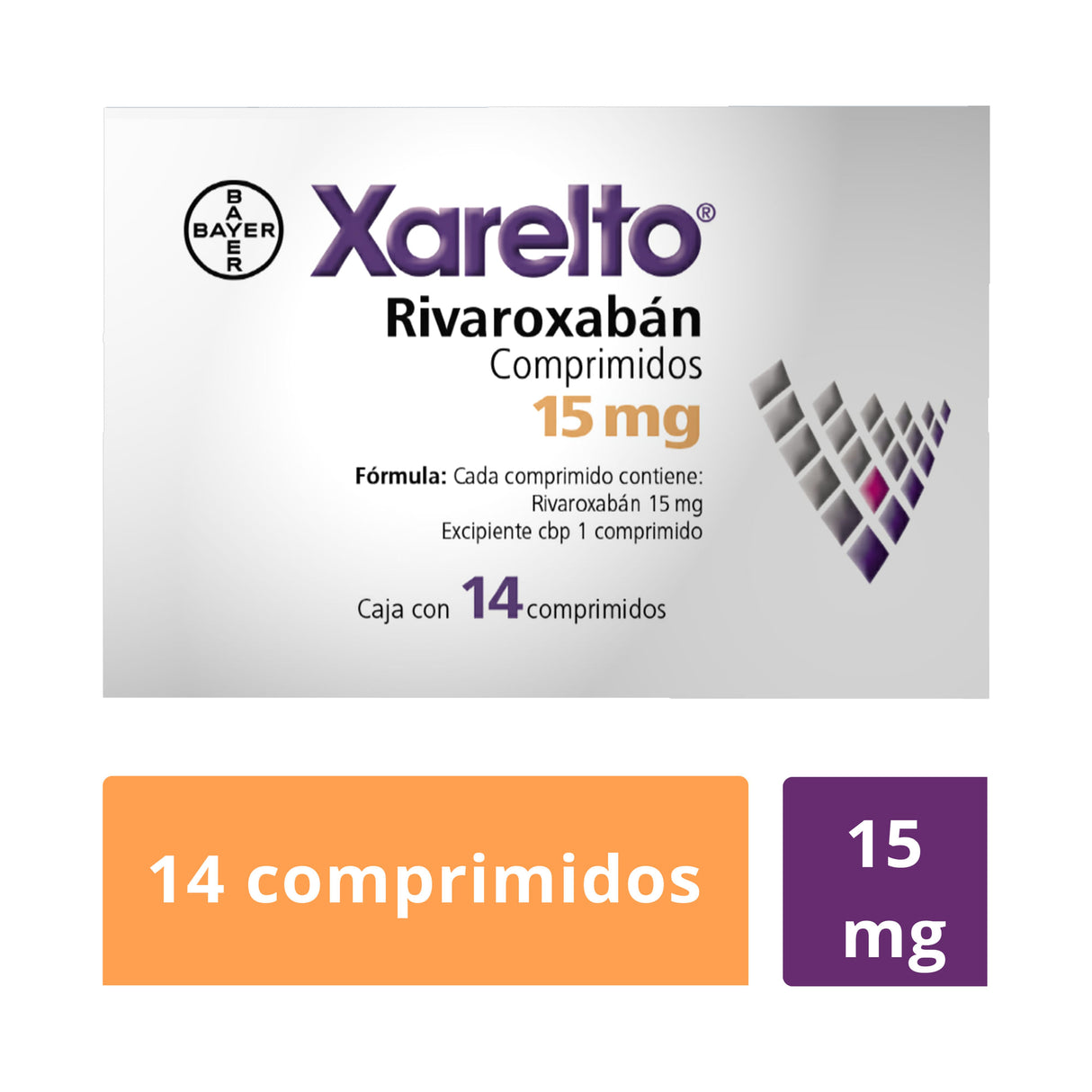 Xarelto 15 Mg Con 14 Comprimidos
