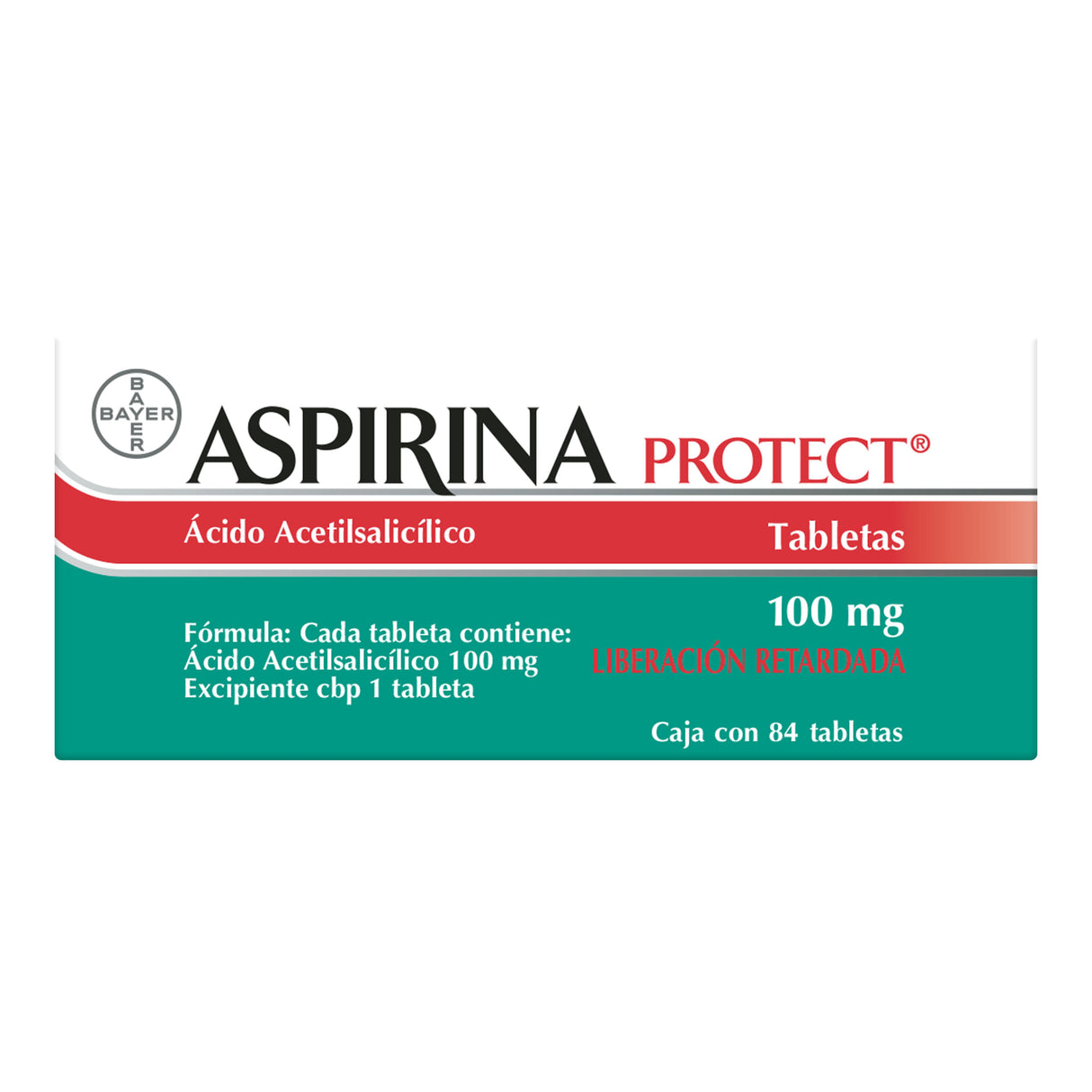 Aspirina Protec 100 Mg 8Con 4 Tabletas