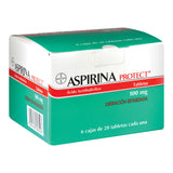 Aspirina Protect 100 Mg 6 Cajas Con 28 Tabletas