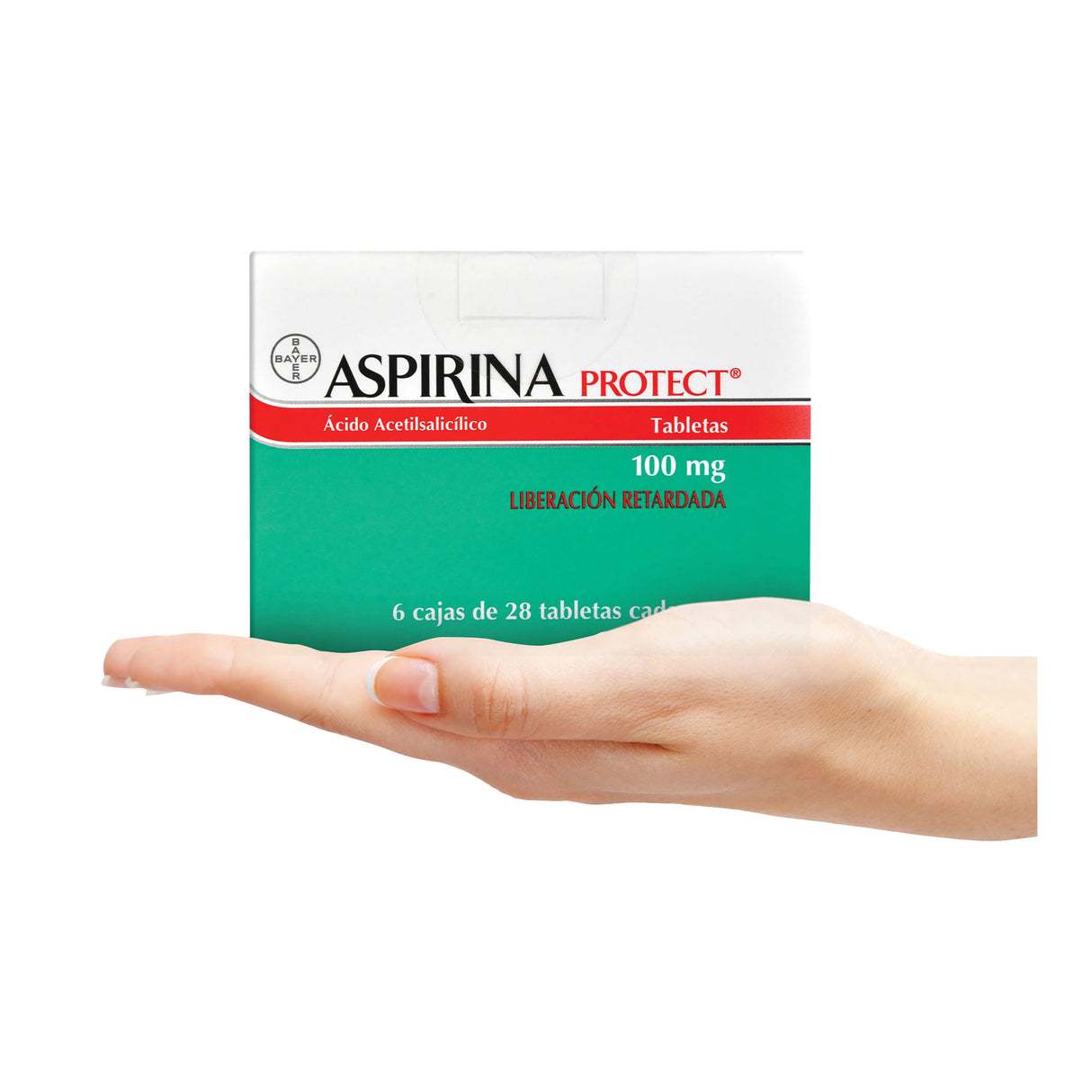 Aspirina Protect 100 Mg 6 Cajas Con 28 Tabletas