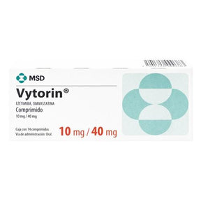 Vytorin 10 / 40 Mg Con 14 Tabletas
