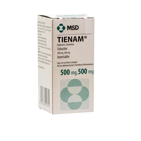 Tienam 500 Mg I.V. Inyectable 20 Ml