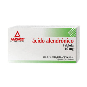 Acido Alendronico 10 Mg Con 30 Tabletas Amsa Generico