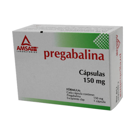 Pregabalina 150 Mg Con 28 Capsulas Amsa Generico