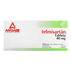Telmisartan 40 Mg Con 28 Tabletas Amsa Generico